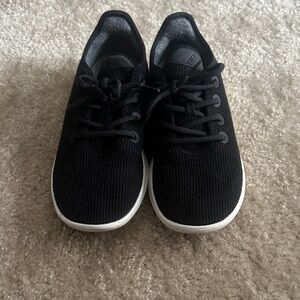 Allbirds Black Knit Shoes with White Soles